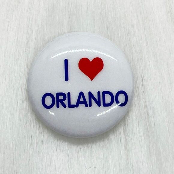 🔮 5/$25 Vintage I Love‎ Orlando Pin - Picture 1 of 3